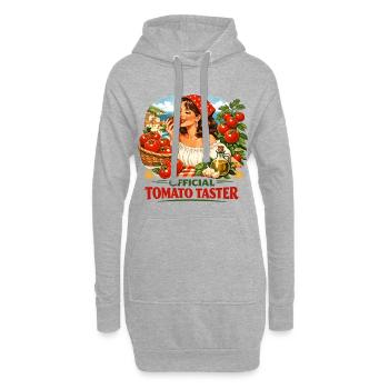 Official Tomato Taster - Tomato Girl Vintage - Hoodie-Kleid - Grau meliert - Vorne