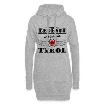 Roter Doppeladler Wappen Tirol - Hoodie-Kleid - Grau meliert - Vorne
