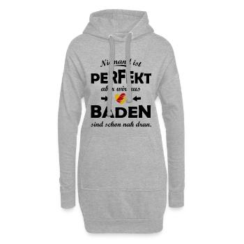 Herz der Verbindung Baden - Hoodie-Kleid - Grau meliert - Vorne