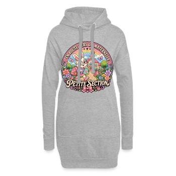 Lapin Rentrée Maternelle Petite Section - Sweat-shirt à capuche long Femme - gris chiné - Devant