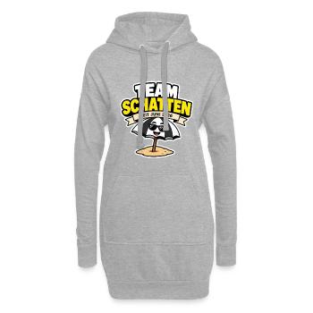 Hitzesommer 2026 | Team Schatten - Hoodie-Kleid - Grau meliert - Vorne