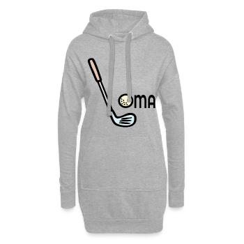 Golf Granny Golf Clubs - Sweat-shirt à capuche long Femme - gris chiné - Devant