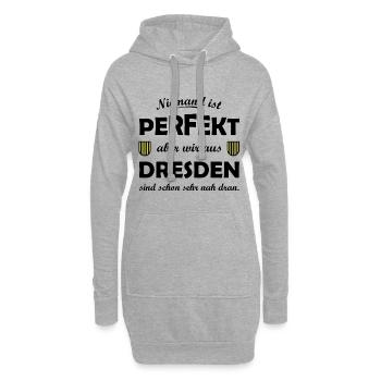 Dresden: Perfekt aus Sachsen - Hoodie-Kleid - Grau meliert - Vorne