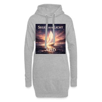 Segel aus Licht (Maincover) - Hoodie-Kleid - Grau meliert - Vorne