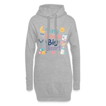 Soins pédiatriques pour les petits patients - Sweat-shirt à capuche long Femme - gris chiné - Devant