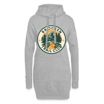 Club de Sentier Brocken | Insigne Vintage en résine - Sweat-shirt à capuche long Femme - gris chiné - Devant
