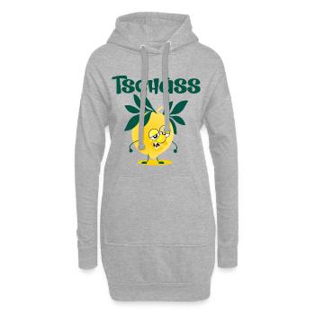 Adieu Changement d’emploi Lemon - Sweat-shirt à capuche long Femme - gris chiné - Devant