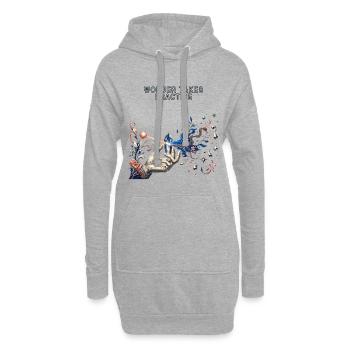 Cristal cosmique et curiosité - Sweat-shirt à capuche long Femme - gris chiné - Devant