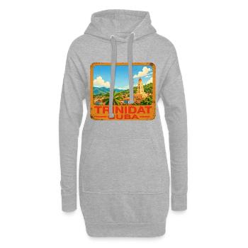 Trinidat Kuba - Hoodie-Kleid - Grau meliert - Vorne