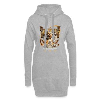 Solitude Golden Angel Skull - Hoodie-Kleid - Grau meliert - Vorne