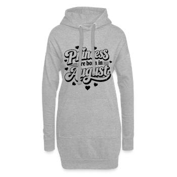 Girl Design Lettering Typografie - Hoodie-Kleid - Grau meliert - Vorne
