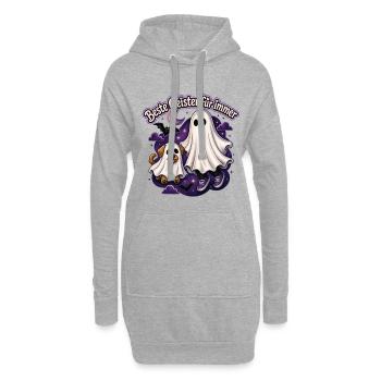 Geister-Bande - Hoodie-Kleid - Grau meliert - Vorne