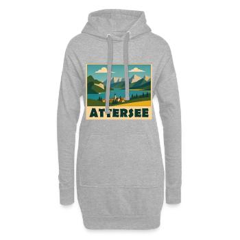 Attersee Minimal - Hoodie-Kleid - Grau meliert - Vorne