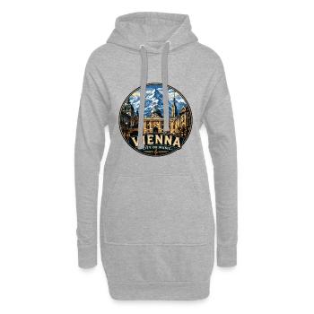 CTY02983 - Hoodie Dress - heather grey - Front