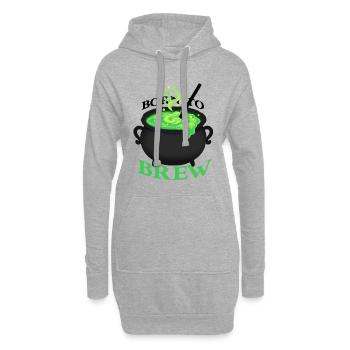 Dessin animé Green Brew Pot - Sweat-shirt à capuche long Femme - gris chiné - Devant
