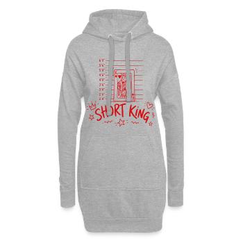 Short King - Hoodie Dress - heather grey - Front