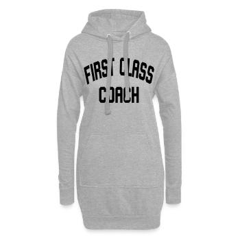 First Class Coach - Hoodie-Kleid - Grau meliert - Vorne