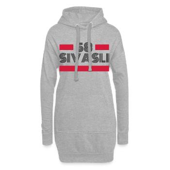 Sivas 58 Türkei Turkiye Geschenk Urlaub TR Türk - Hoodie-Kleid - Grau meliert - Vorne
