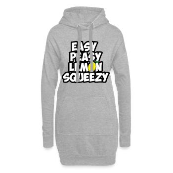 easy peasy lemon squeezy - Hoodie-Kleid - Grau meliert - Vorne