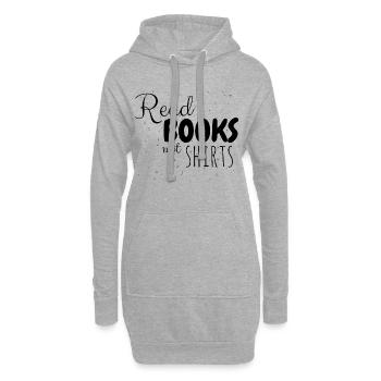 Lire des livres cadeau pour les femmes Bookaholic Booknerd - Sweat-shirt à capuche long Femme - gris chiné - Devant
