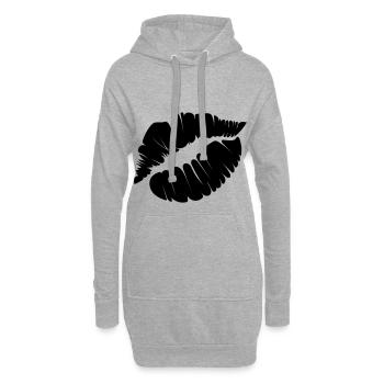 Lippe - Hoodie-Kleid - Grau meliert - Vorne