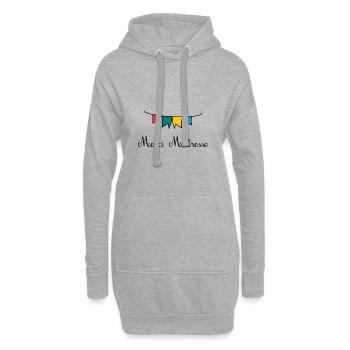 MAÎTRESSE. MERCI. MERCI MAÎTRESSE - Sweat-shirt à capuche long Femme - gris chiné - Devant