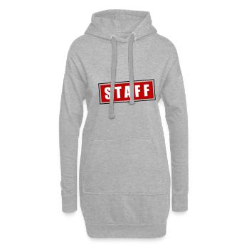 staff - Sweat-shirt à capuche long Femme - gris chiné - Devant