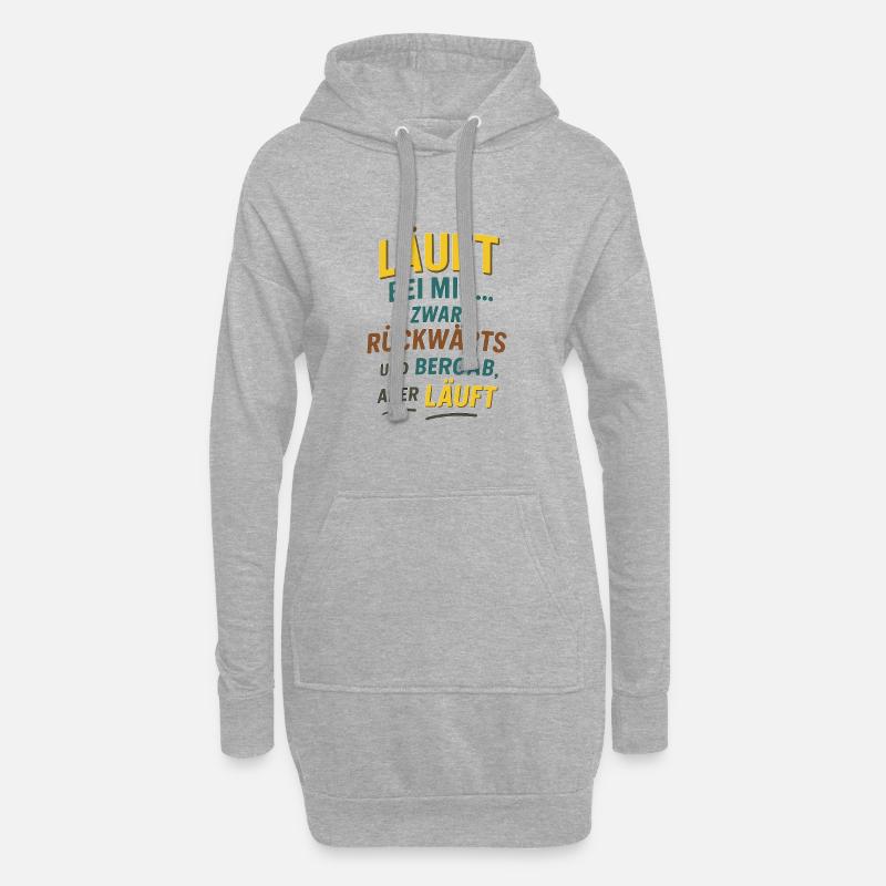 Bizarre, honnête et merveilleusement autodérision. - Sweat-shirt à capuche long Femme - gris chiné
