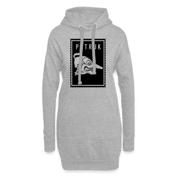 Petruk - Wayang - Hoodie-Kleid - Grau meliert - Vorne