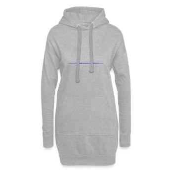 ligne d’étoile - Sweat-shirt à capuche long Femme - gris chiné - Devant