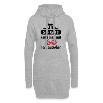 so_gut_60 - Sweat-shirt à capuche long Femme - gris chiné - Devant