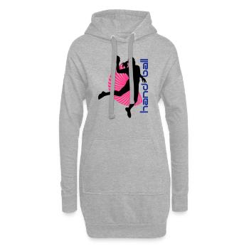 Spirale Handballerin - Hoodie-Kleid - Grau meliert - Vorne
