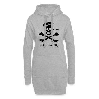 ~ Seesack ~ - Hoodie-Kleid - Grau meliert - Vorne