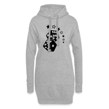 Cube ans Stars - Hoodie-Kleid - Grau meliert - Vorne