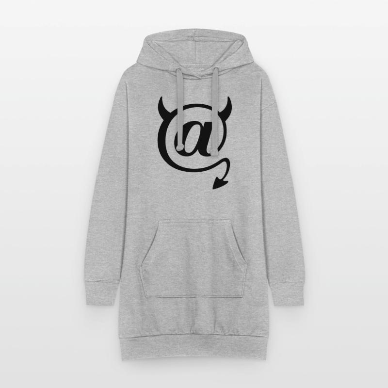 Devil @ Devil Nerd Programmeur de symboles IT Sweat-shirt à capuche long Femme