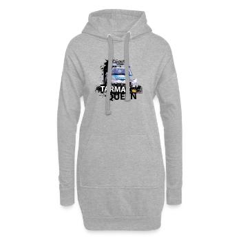 TARMAC QUEEN 306 MAXI TEE SHIRT - Sweat-shirt à capuche long Femme - gris chiné - Devant