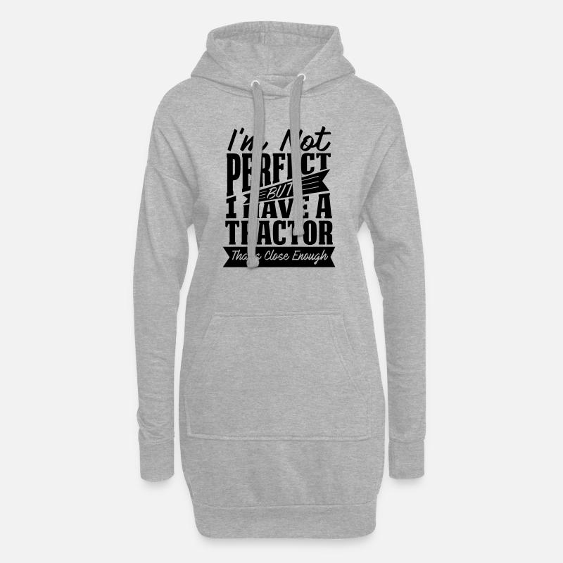 PERFEKT MIT SCHLEPPER - Hoodie-Kleid - Grau meliert