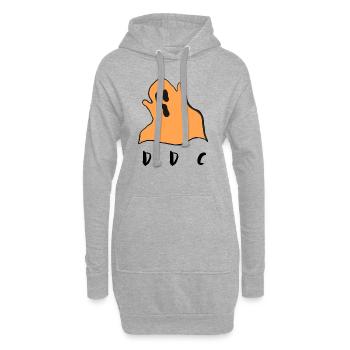 DEAD DAD CLUB - Sweat-shirt à capuche long Femme - gris chiné - Devant