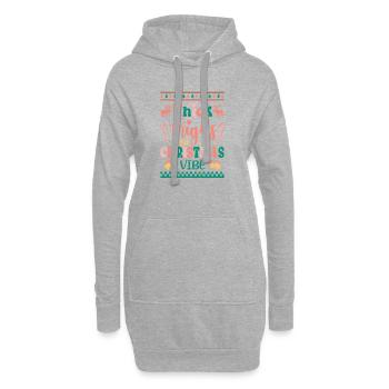 Weihnachten Père Noël Joyeux Noël - Sweat-shirt à capuche long Femme - gris chiné - Devant
