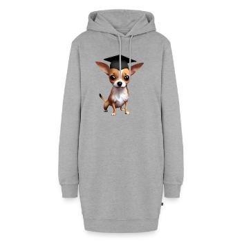 Chihuahua Dog Bachelor Dogs Study Dog Owners - Sweat-shirt à capuche long Femme - gris chiné - Devant