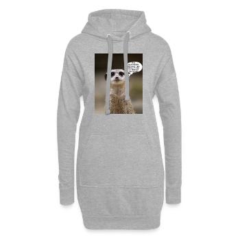 Erdmännchen - Hoodie-Kleid - Grau meliert - Vorne
