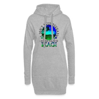 summer lake nature flora art pool sea beach love - Hoodie Dress - heather grey - Front
