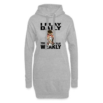 Hockey Club de hockey Joueurs de hockey Hockeytime - Sweat-shirt à capuche long Femme - gris chiné - Devant