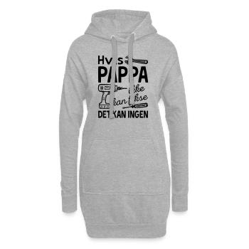 If dad can't fix it, no one can. - Hoodie Dress - heather grey - Front