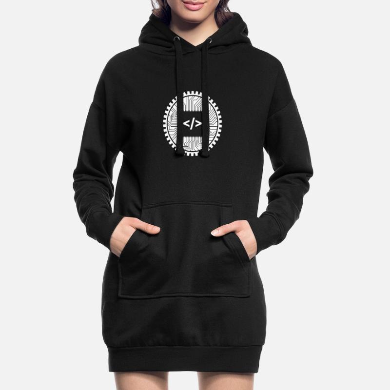 Computer Programmierer Informatiker Hoodie-Kleid
