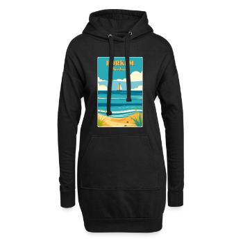 Borkum - Hoodie-Kleid - Schwarz - Vorne