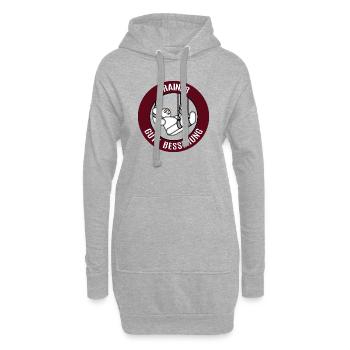 Gute Besserung Trainer Alles Gute Gesundheit Krank - Hoodie-Kleid - Grau meliert - Vorne