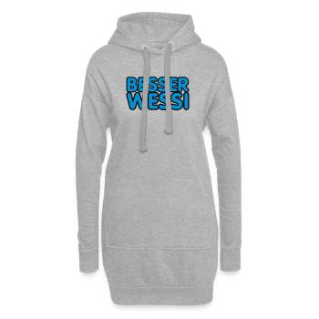Besser Wessi - Hoodie-Kleid - Grau meliert - Vorne