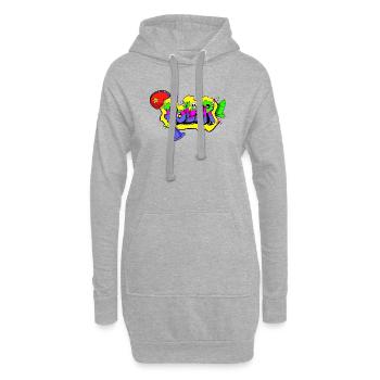 ROLLER - Sweat-shirt à capuche long Femme - gris chiné - Devant