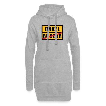 Bruder - Onkel - Hoodie-Kleid - Grau meliert - Vorne